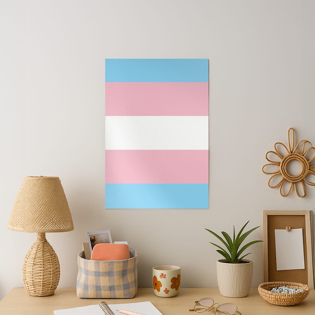 Trans Flag - Pride Art Print