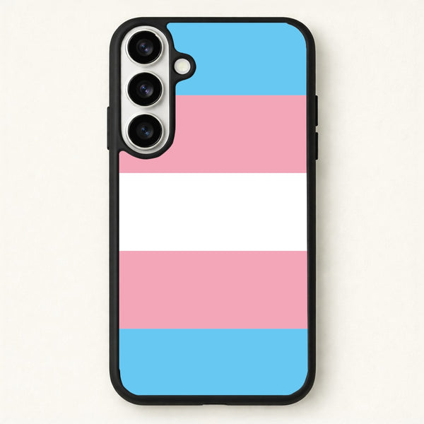 Trans Flag - Pride Phone Case for Galaxy S26 Plus