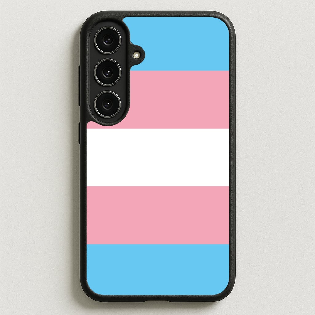 Trans Flag - Pride Phone Case for Galaxy S25FE