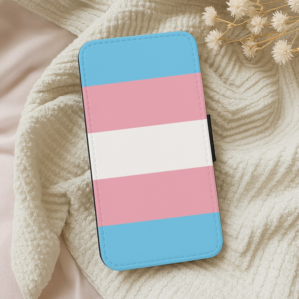 Trans Flag - Pride Wallet Phone Case