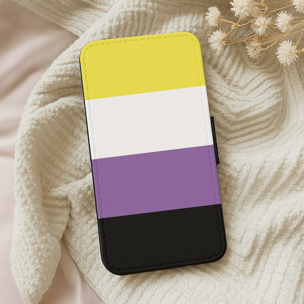 Non-Binary Flag - Pride Wallet Phone Case