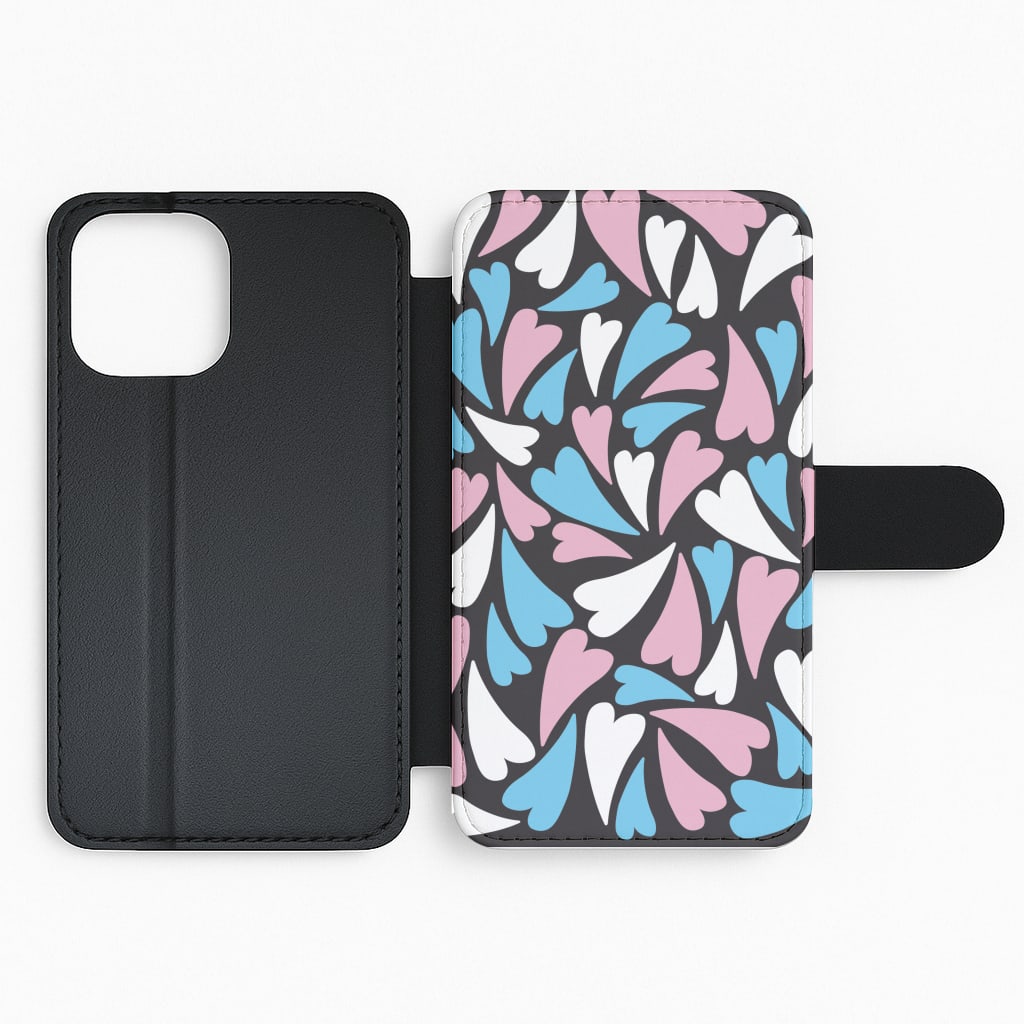 Transgender Hearts - Pride Flip Phone Case