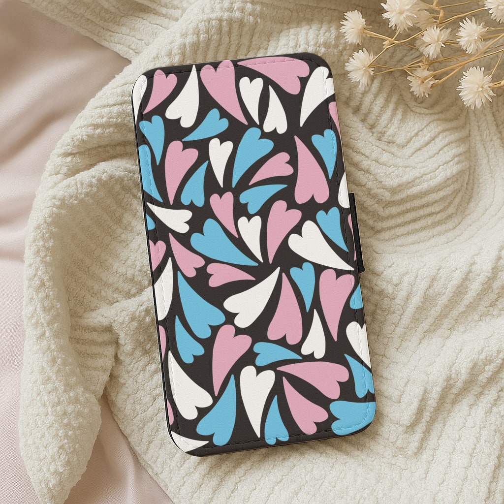 Transgender Hearts - Pride Wallet Phone Case