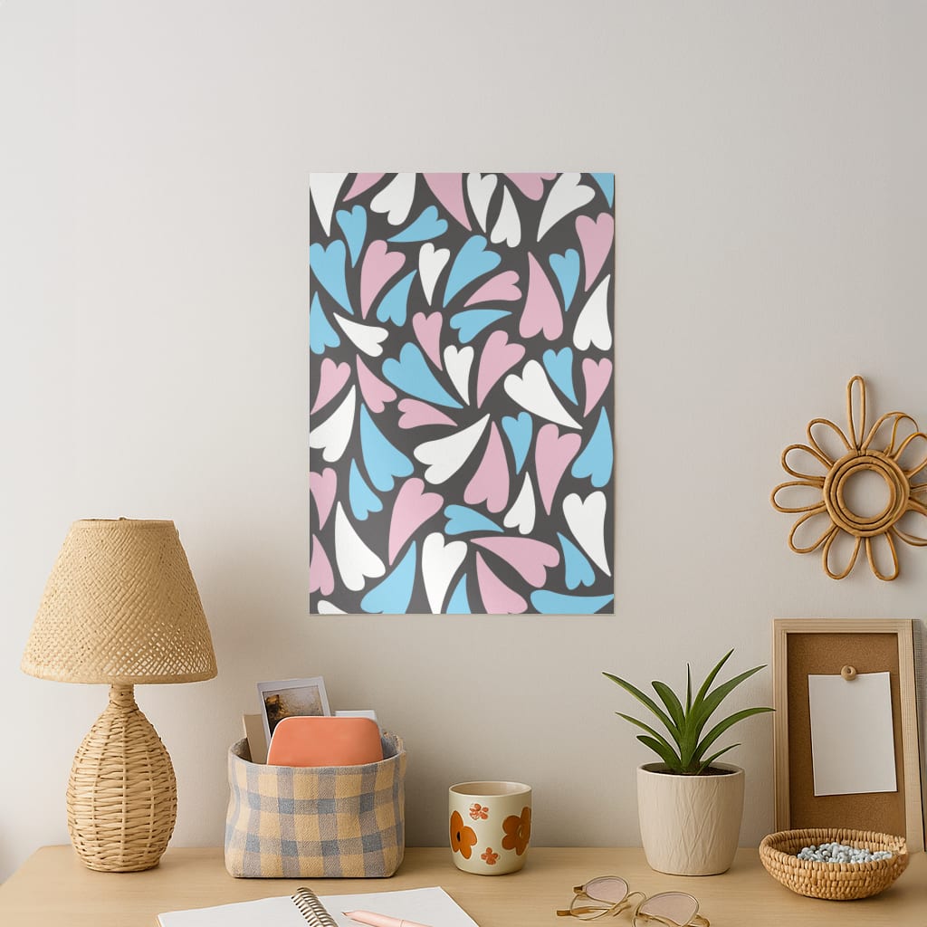 Transgender Hearts - Pride Art Print