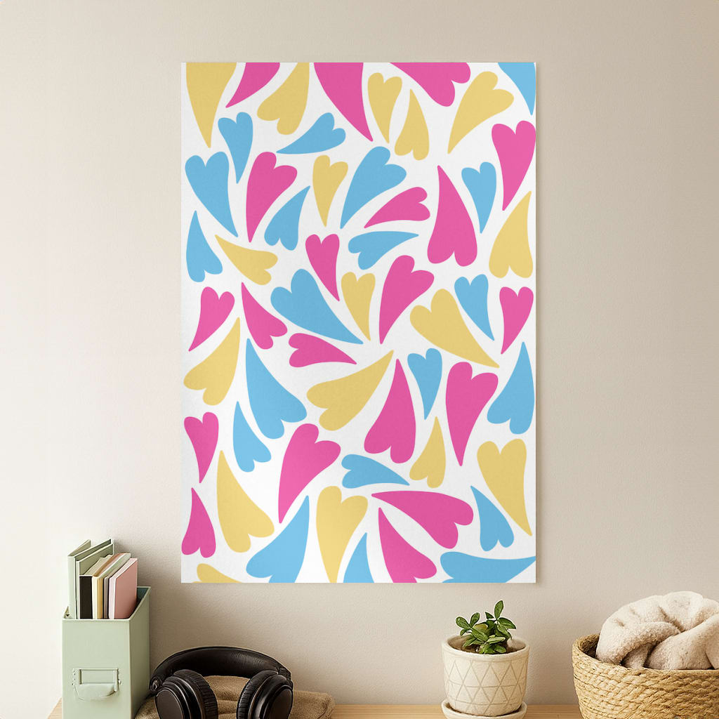 Pansexual Hearts - Pride Poster