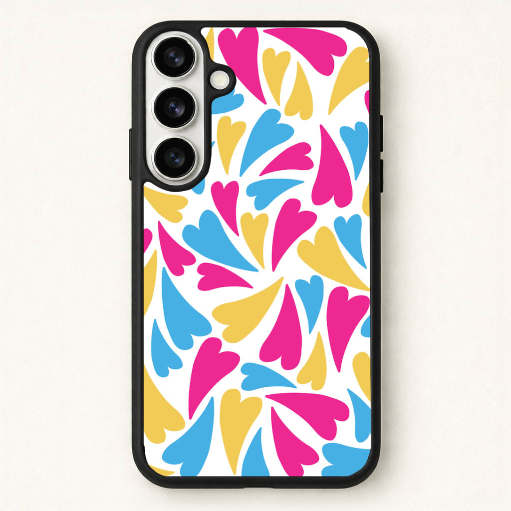 Pansexual Hearts - Pride Phone Case for Galaxy S26 Plus