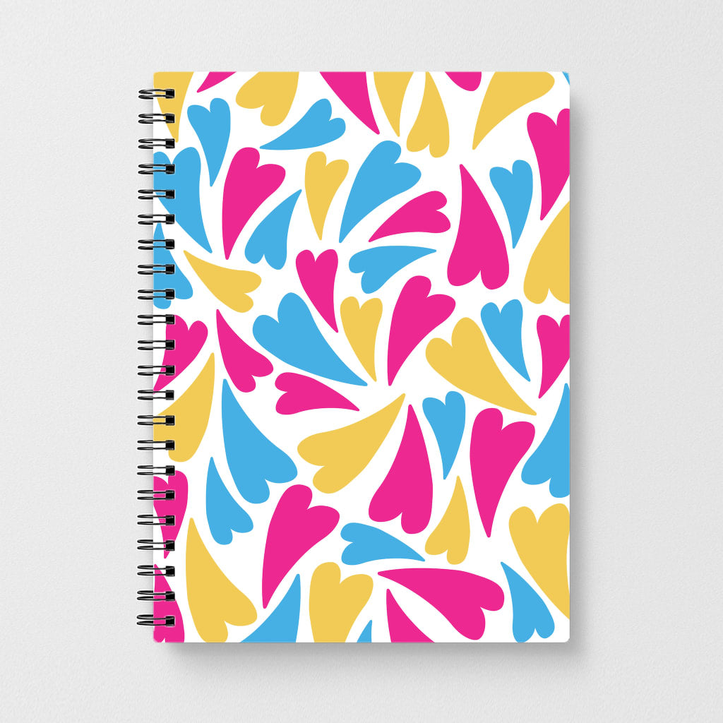 Pansexual Hearts - Pride Notebook