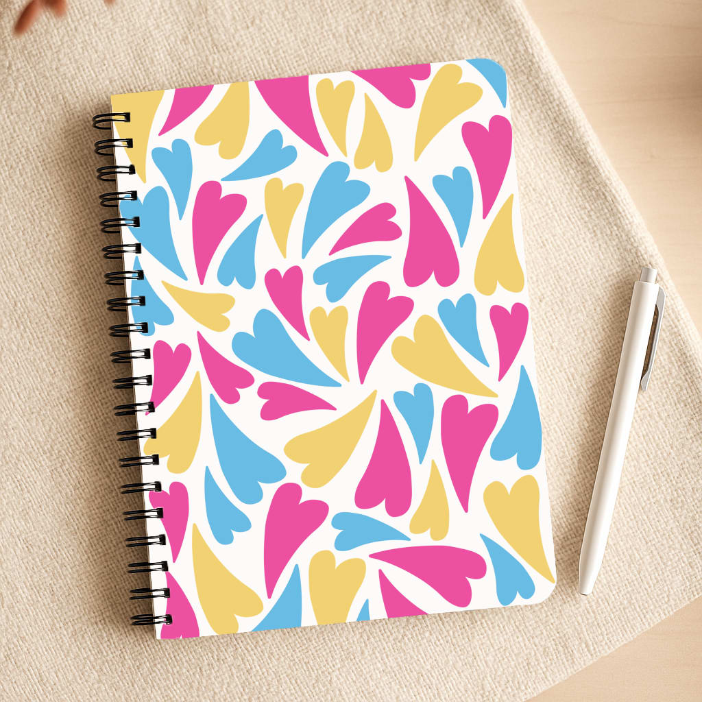 Pansexual Hearts - Pride Notepad