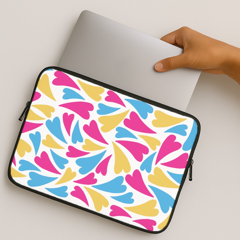 Pansexual Hearts - Pride MacBook Case