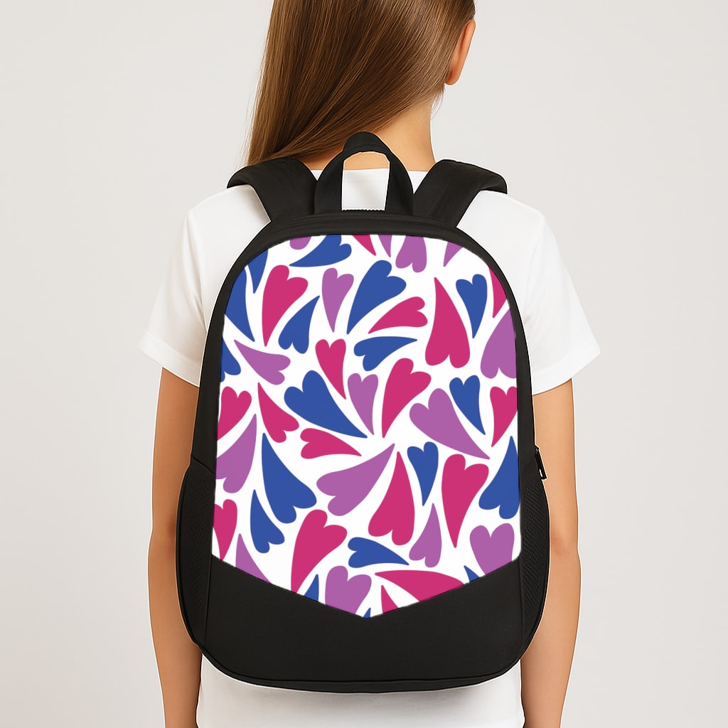 Bisexual Hearts - Pride School Bag