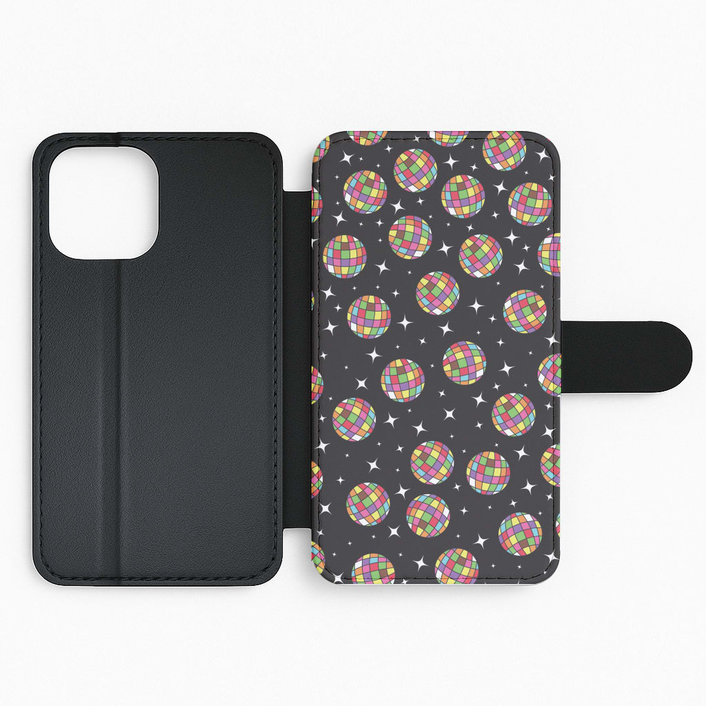 Rainbow Discoballs Flip Phone Case