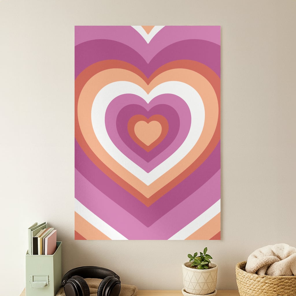 Lesbian Pride Heart Poster