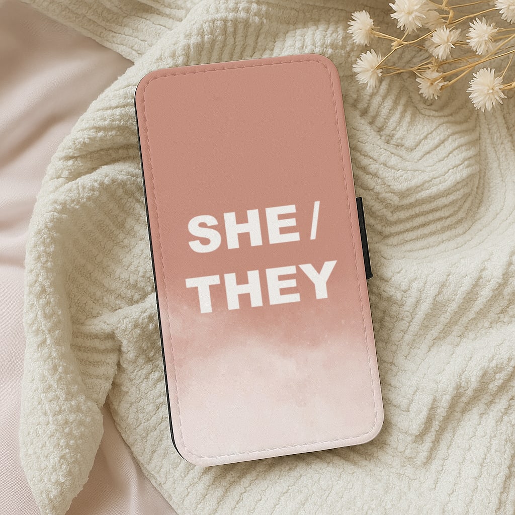 She & They - Pronouns Wallet Phone Case