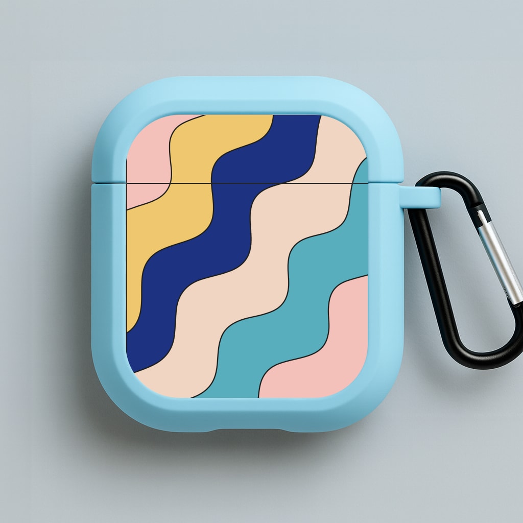 Psychedelic Pattern II Blue AirPods Case