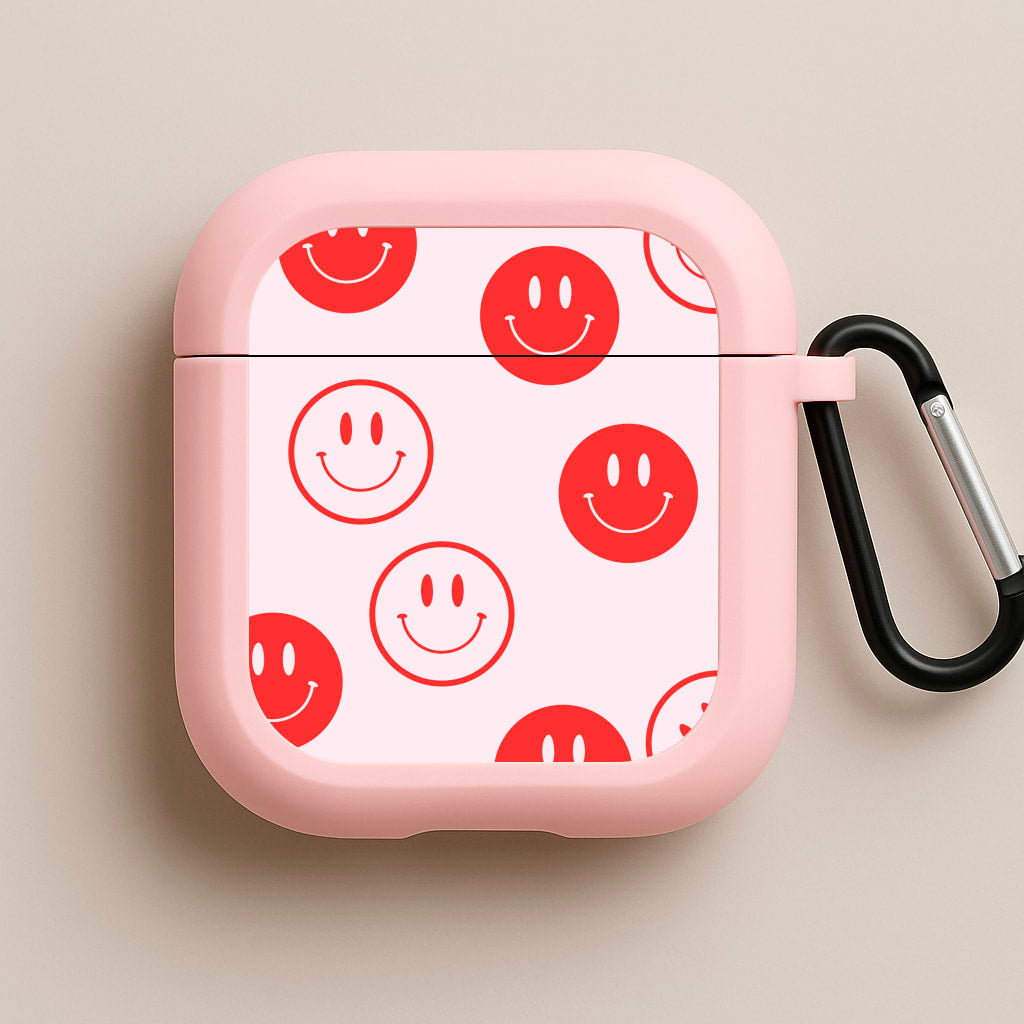 Psychedelic Pattern V Pink AirPods Case