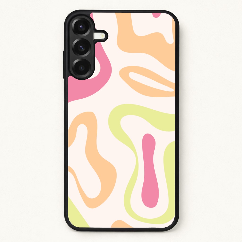 Pastel Shades Psychedelic Pattern Phone Case for Galaxy A57