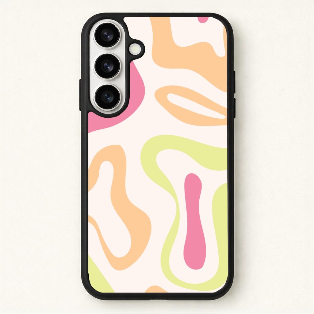 Pastel Shades Psychedelic Pattern Phone Case for Galaxy S26