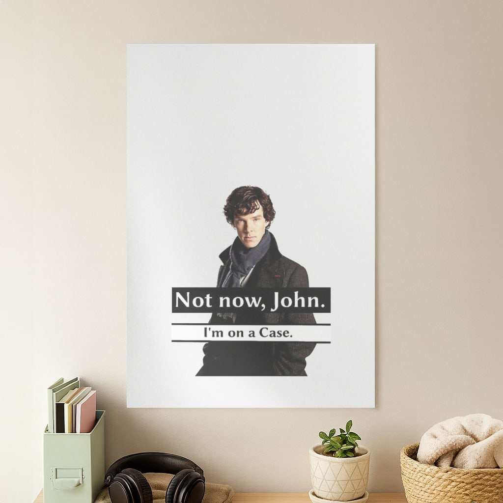 I'm on a Case Holmes Pun Poster
