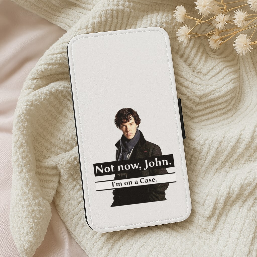 I'm on a Case Holmes Pun Flip Wallet Phone Case