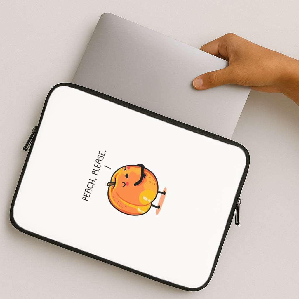 Peach, Please - Funny Pun MacBook Case