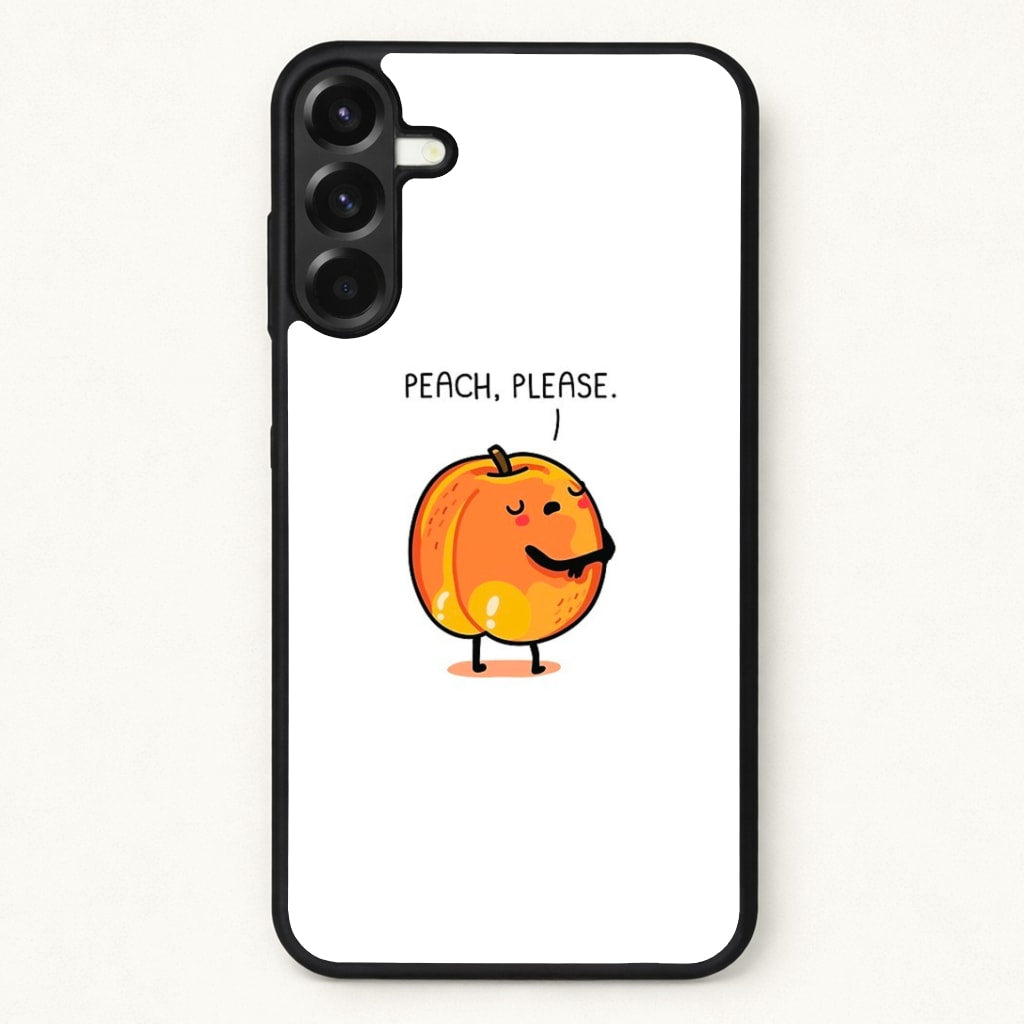 Peach, Please - Funny Pun Phone Case for Galaxy A17