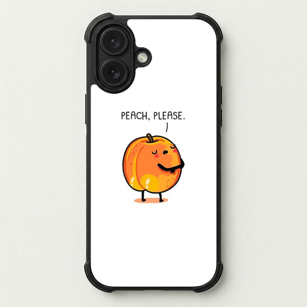 Peach, Please - Funny Pun Phone Case — Bumper case