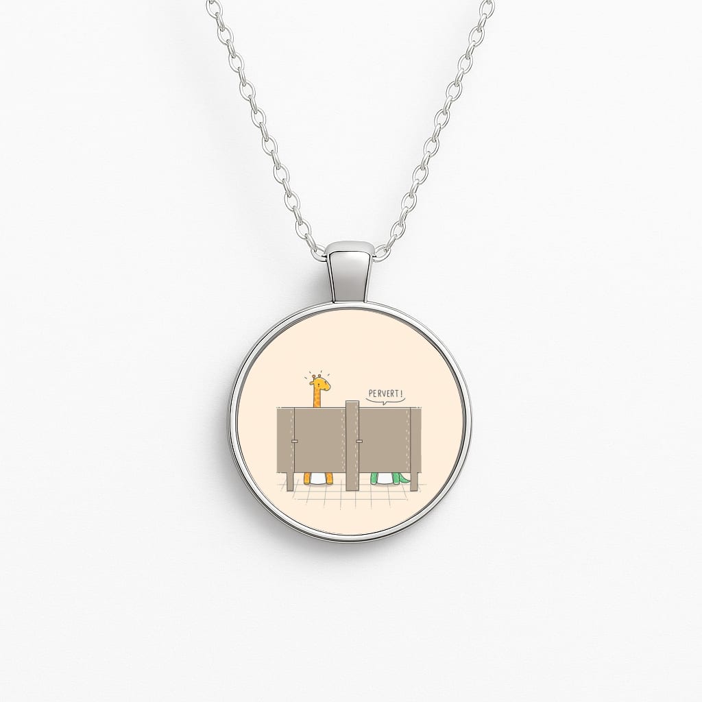 Pervert - Funny Pun Circle Necklace