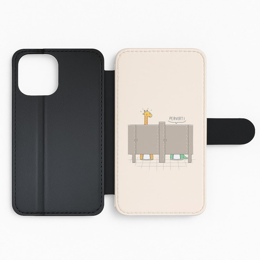 Pervert - Funny Pun Flip Wallet Phone Case