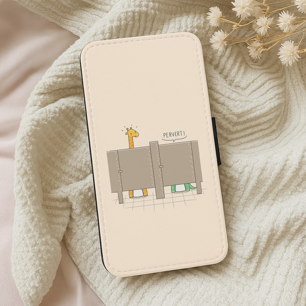 Pervert - Funny Pun Flip Wallet Phone Case