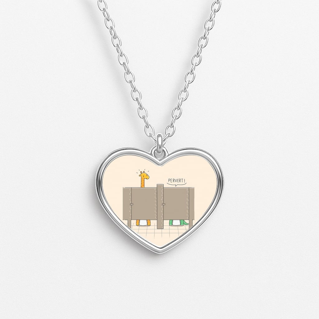 Pervert - Funny Pun Heart Necklace