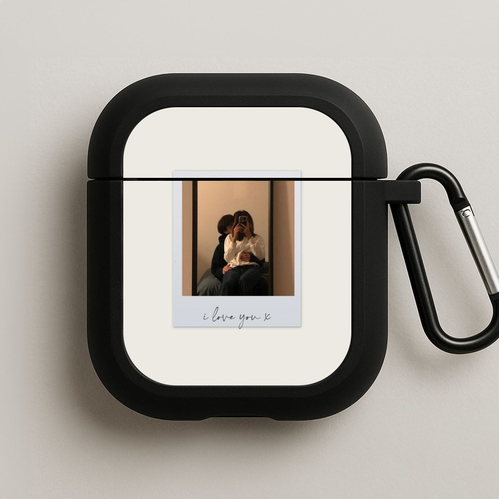 I Love You Polaroid - Personalised Couples AirPods Case