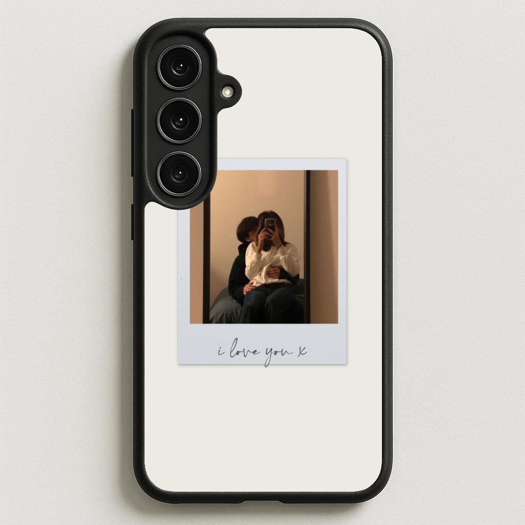 I Love You Polaroid - Personalised Couples Phone Case for Galaxy S25FE