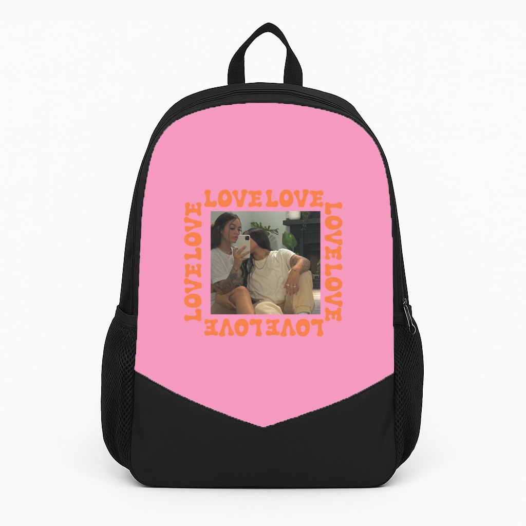 Love, Love, Love - Personalised Couples Backpack