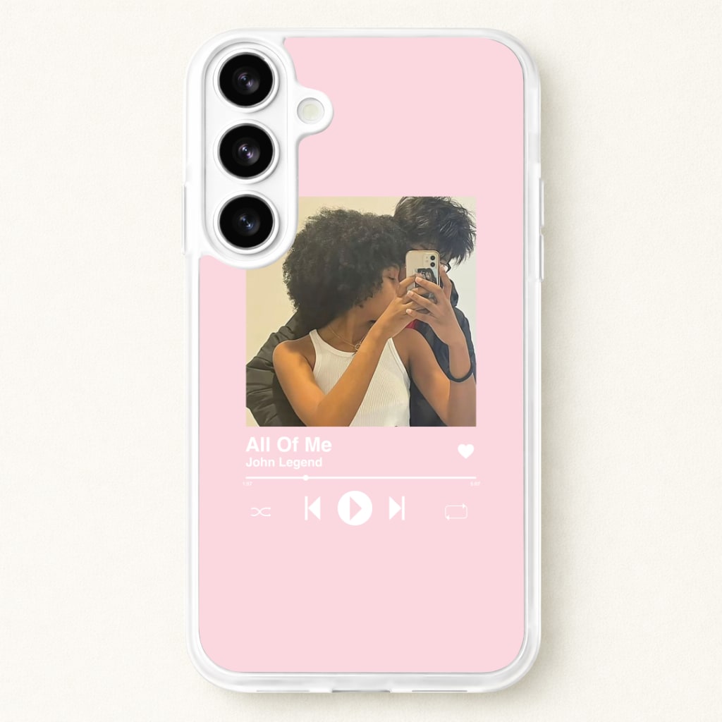 Album Cover - Personalised Couples Phone Case for Galaxy S26 Plus