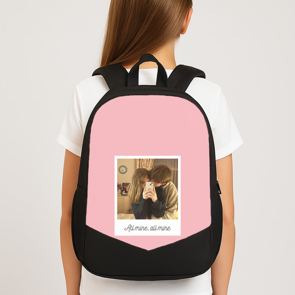All Mine, All Mine - Personalised Couples School Bag
