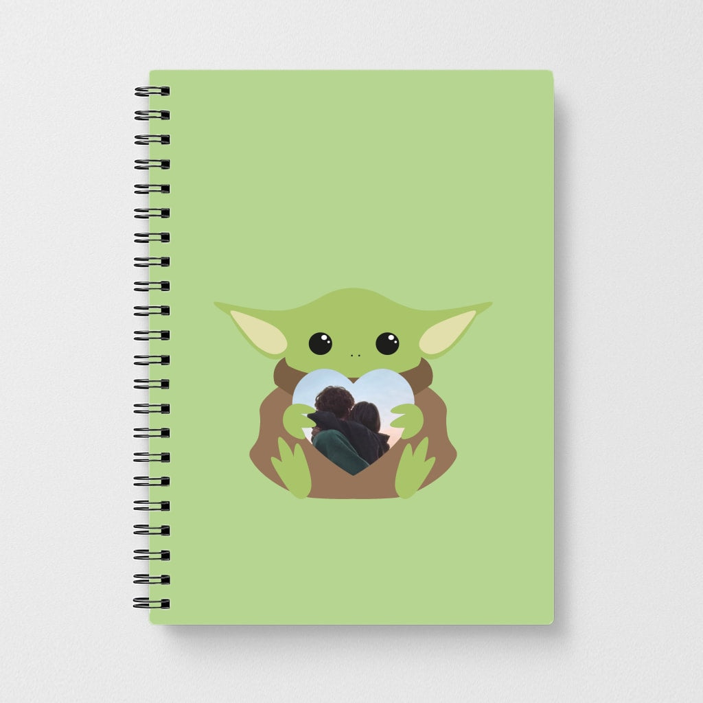 Baby Yoda - Personalised Couples Notebook