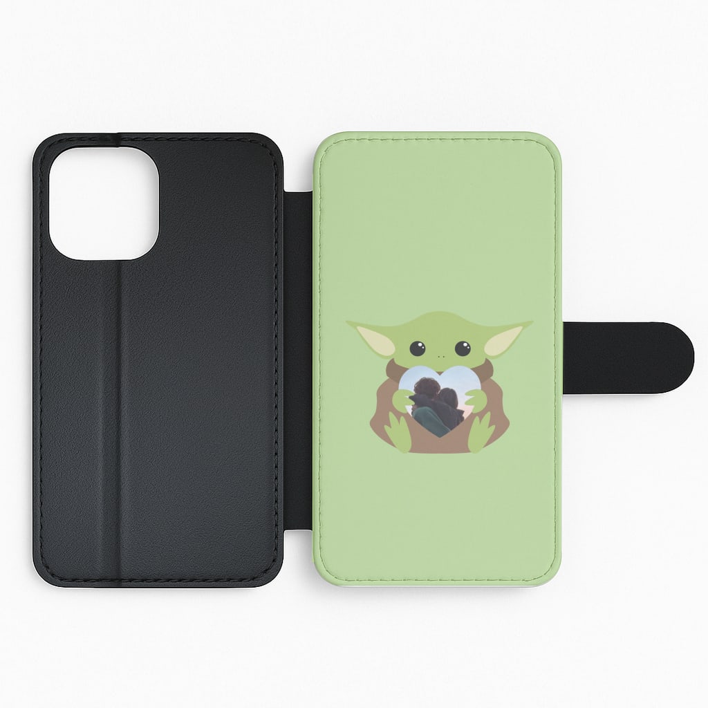 Baby Yoda - Personalised Couples Flip Phone Case