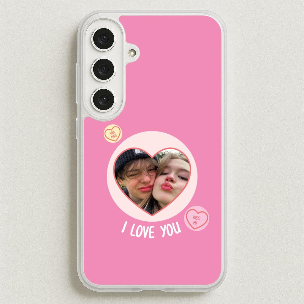 I Love You - Personalised Couples Phone Case for Galaxy S25FE