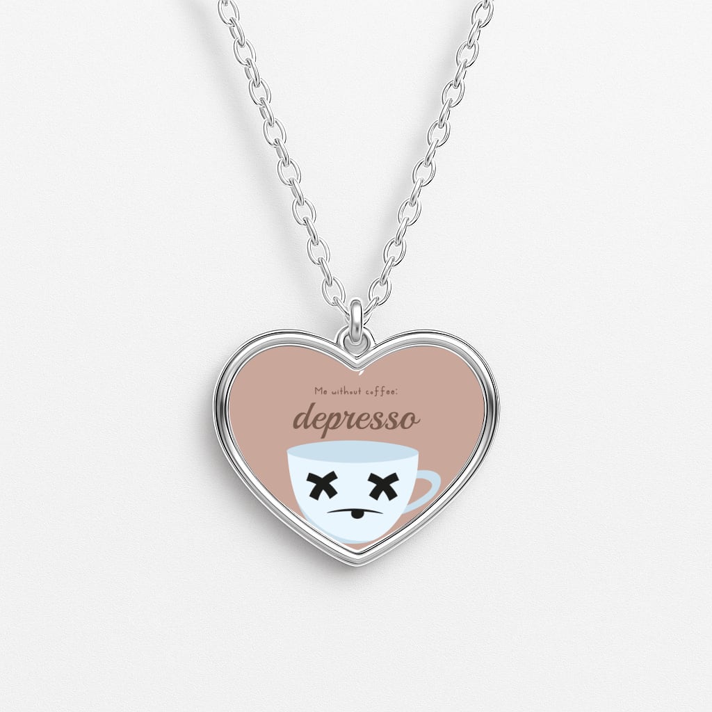 Depresso - Funny Quotes Necklace