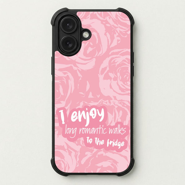 I Enjoy Long Romantic Walks - Funny Quotes Phone Case — Bumper case