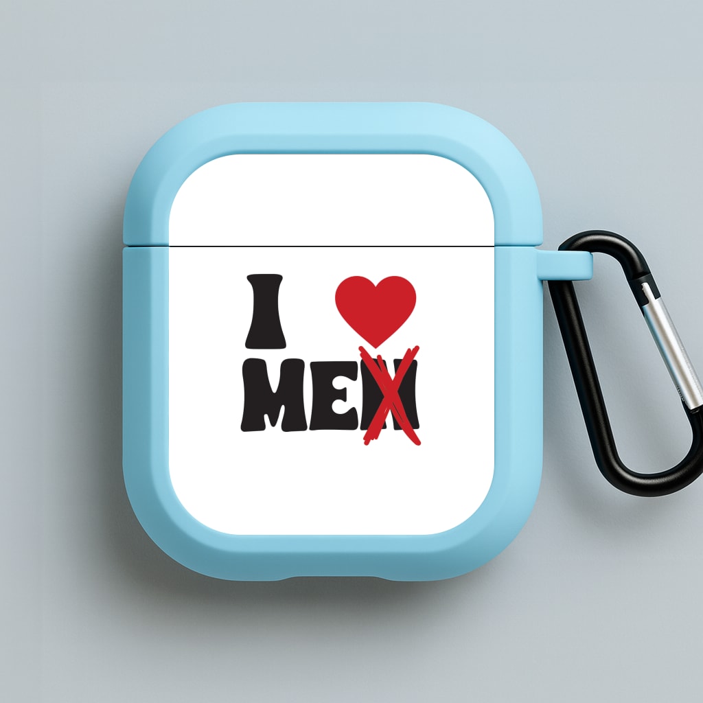 I Love Me - Funny Quotes Blue AirPods Case
