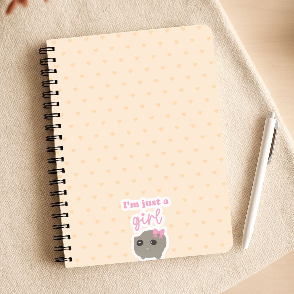 I'm Just A Girl Notepad