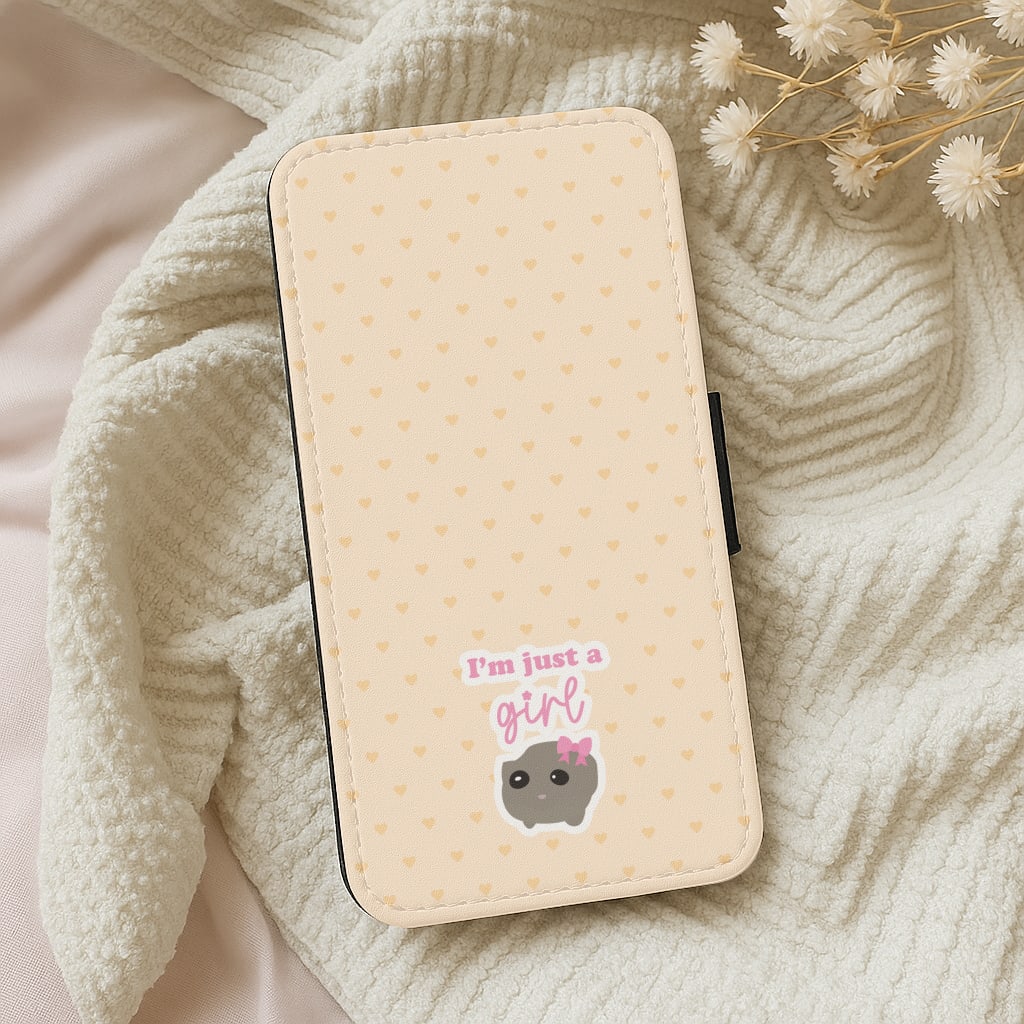 I'm Just A Girl Wallet Phone Case