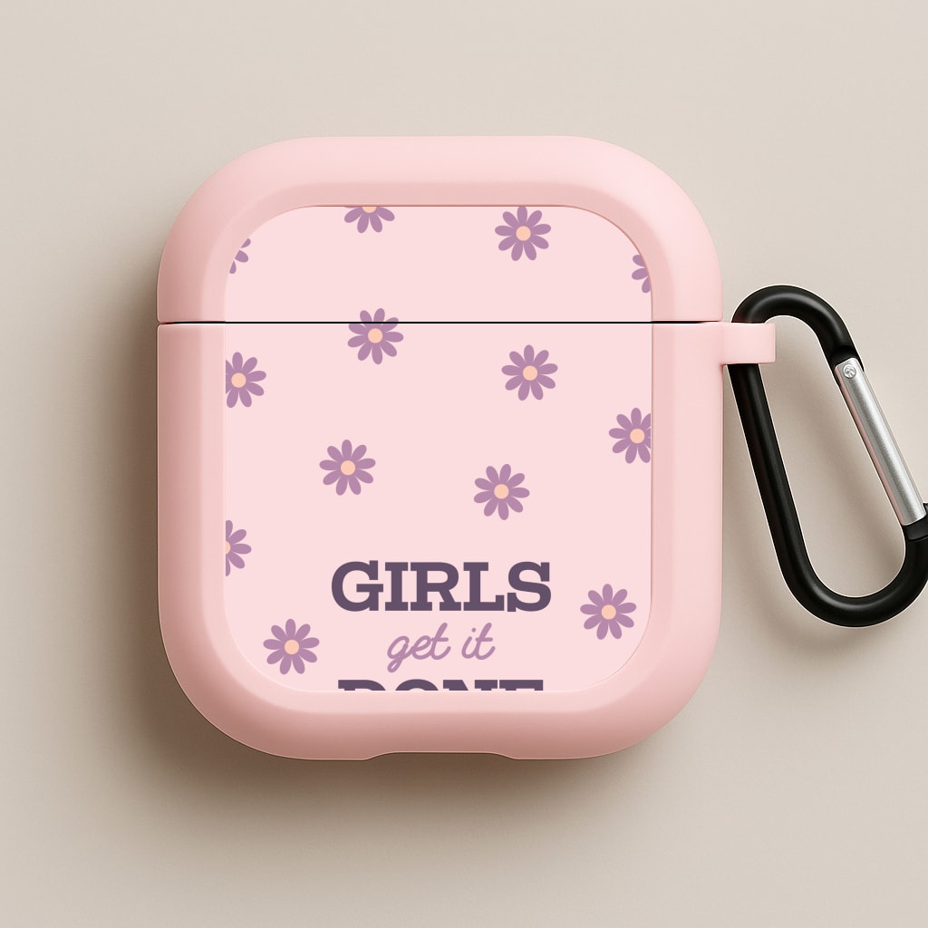 Girls Get It Done Pink AirPods Case