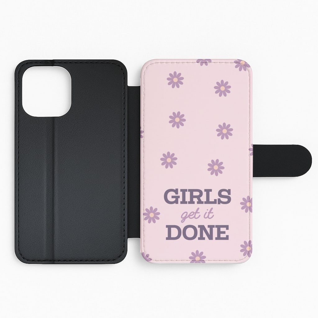 Girls Get It Done Flip Phone Case