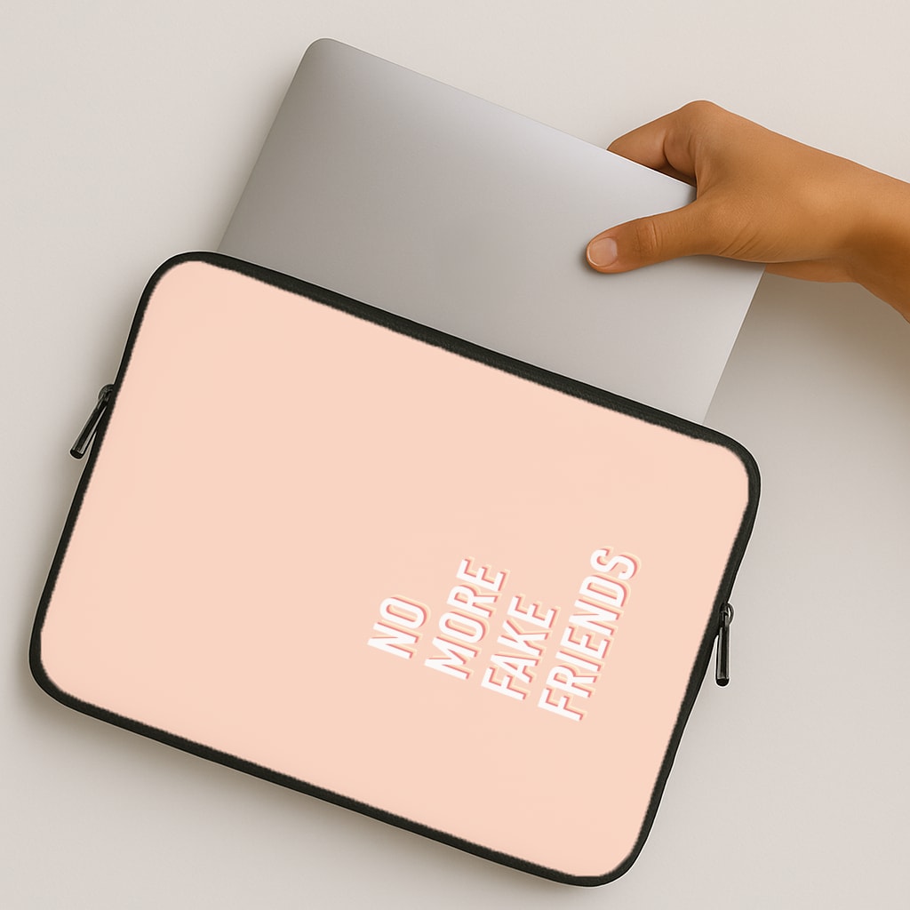 No More Fake Friends MacBook Case