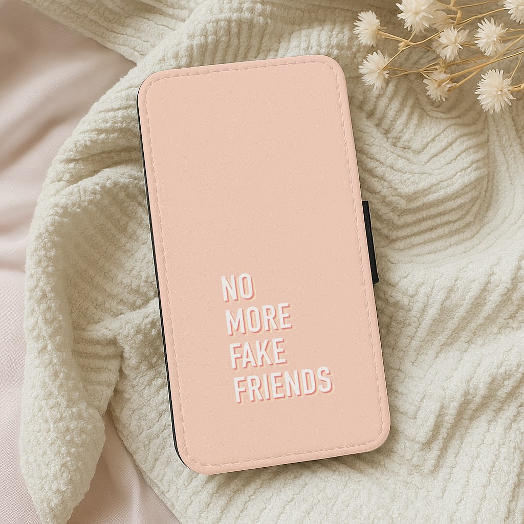 No More Fake Friends Wallet Phone Case