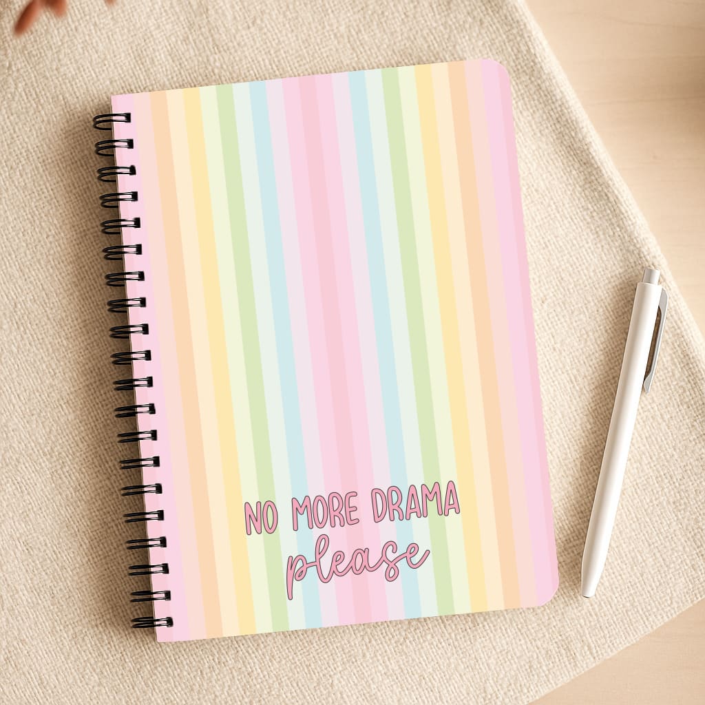 No More Drama Please Notepad