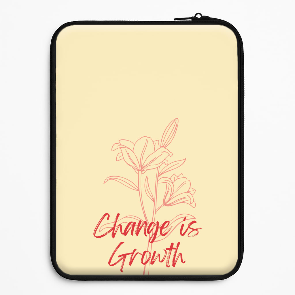 Change Is Growth Orchid Universal Laptop Sleeve