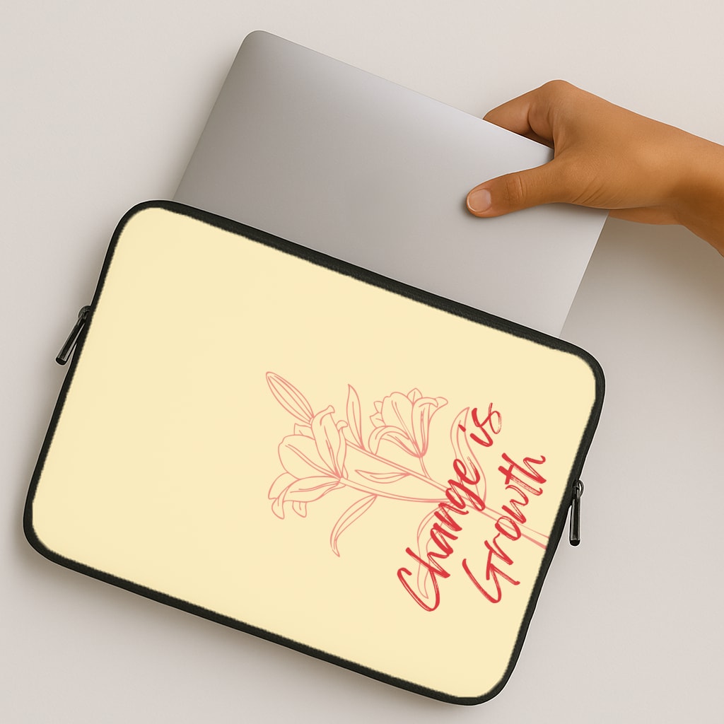 Change Is Growth Orchid MacBook Case
